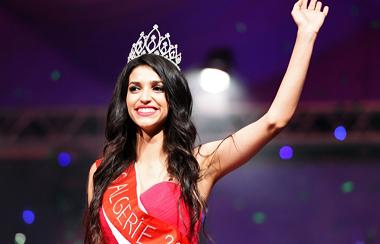 Fatma Zohra Chouib, Miss Algérie  2014. - Farouk Batiche / AFP