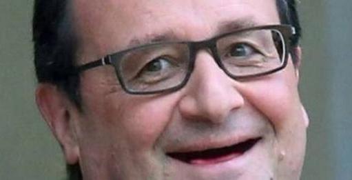 François Hollande sans dents 