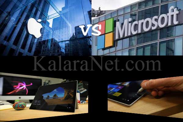 Microsoft vs Apple: une guerre entre deux geants