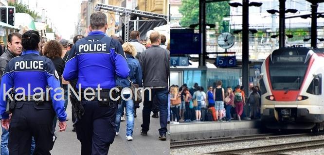 Les policiers interviennent dans l'attaque dans un train en Suisse