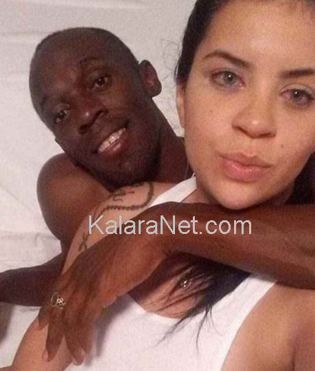 Usain Bolt enlace Jady Duarte qui  les prend en photo