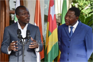 Patrice talon et Boni Yayi à Abidjan