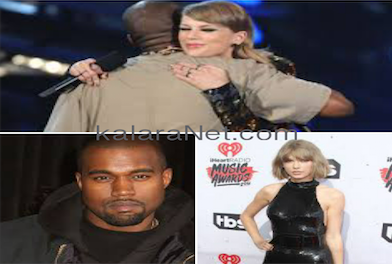 Taylor Swift et Kanye West s'embrasssent lors d'un concert