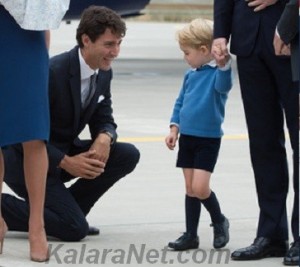 Le prince George a refusé de serrer la main de Justin Trudeau