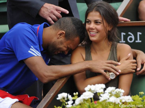 Jo Wilfried Tsonga et sa compagne Noura attentent un enfant