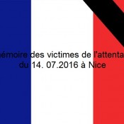 Drapeau français pour deuil - Attentat de Nice - 14.07.2016