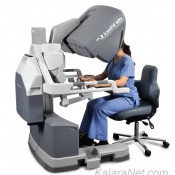 Appareil à partir duquel le chirurgien contrôle le robot Da Vinci