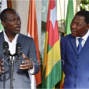 Patrice talon et Boni Yayi à Abidjan