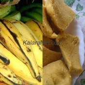 Du plantain pilé ou Ntouba Ekon