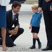 Le prince George a refusé de serrer la main de Justin Trudeau