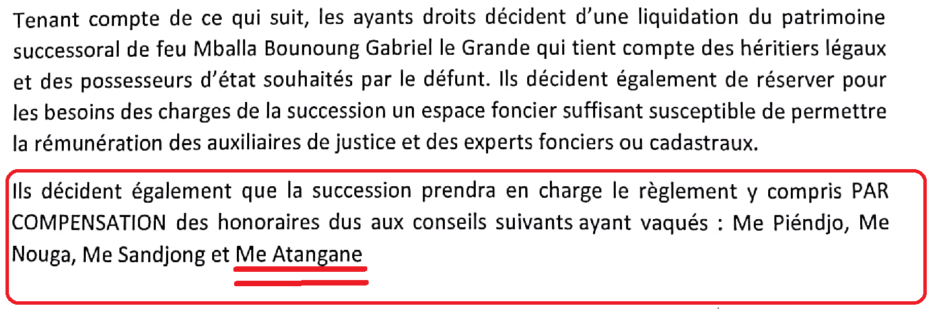 Nouga veut corrompre mon avocat Me ATANGANE Ernest Paul